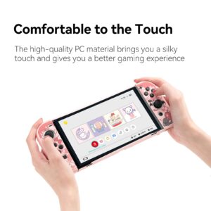 GeekShare Protective Case Slim Cover Case Compatible with Nintendo Switch OLED and Joy-Con - Shock-Absorption and Anti-Scratch - Gothic Bunny