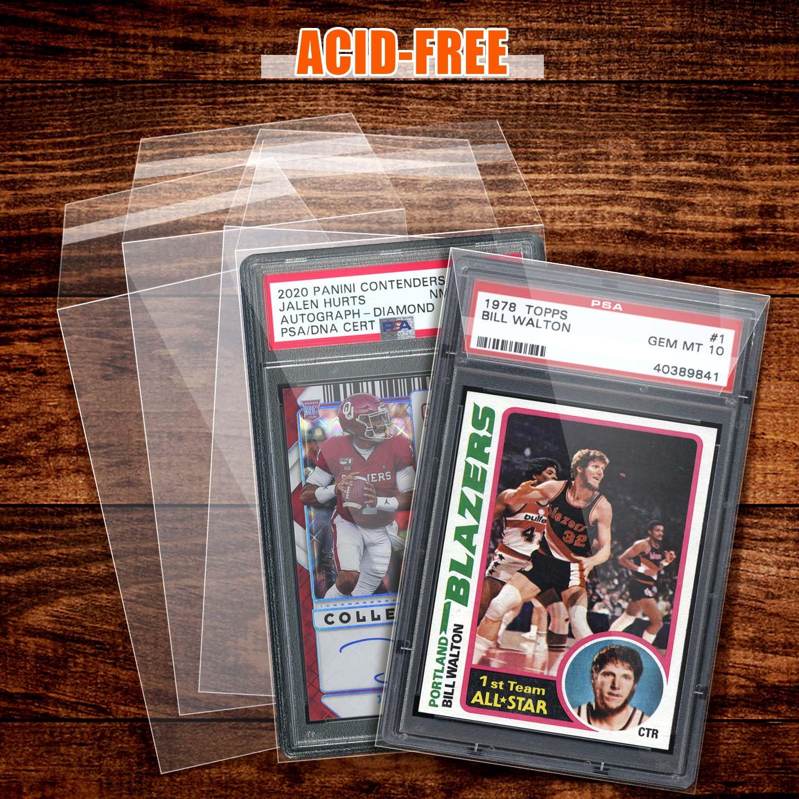 Sleeves for PSA Graded Slabs Ultra Protection for The Graded Card for Pro Collector (100Pack)