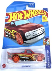 hot wheels 2022 - draftnator * treasure hunt * hw speed team 5/5 [red] 113/250