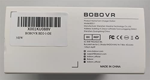 BOBOVR Twin Charger Station/Dock for B2 Battery Pack,Ultra-Thin Design, Magnetically Supply Power to 2 B2 Battery Packs at The Same Time