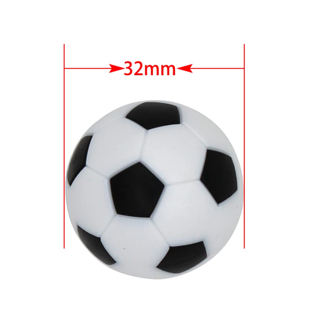 BQSPT 32mm Foosball Balls Foose Balls Table Soccer Game Replacement Foosballs 16pcs,Foosball Balls Official 32mm Mini Table Footballs Ball Accessory Black(16 Pack)