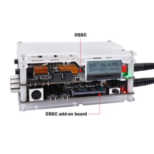 Kacenray OSSC Add-On Board, OSSC SCART Component Dual Modes HD Video Converter, OSSC Converter with Composite and S-Video Input for NTSC PAL Game Console