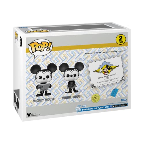 Funko Disney Mickey Mouse One : Walt’s Plane - Pilot Mickey Mouse Pop! 2 Pack: Mickey Mouse & Minnie Mouse