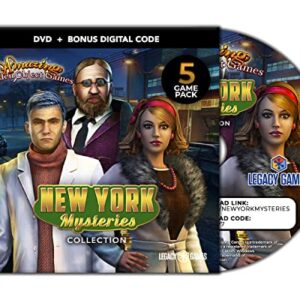 Legacy Games Amazing Hidden Object Games for PC: New York Mysteries (5 Game Pack) - PC DVD with Digital Download Codes