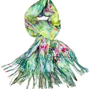 VIUJUH Pashmina Soft Cashmere Feel Scarf for Women Elegant Large Winter Warm Scarves,Van Gogh Gifts Art Printed Shawl Wraps