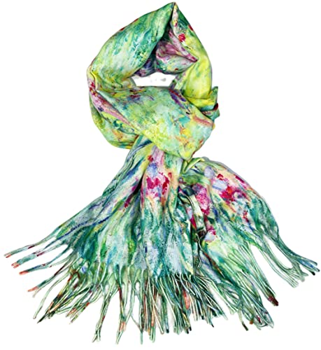 VIUJUH Pashmina Soft Cashmere Feel Scarf for Women Elegant Large Winter Warm Scarves,Van Gogh Gifts Art Printed Shawl Wraps