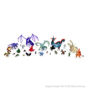 WizKids D&D Icons of The Realms: Fizban's Treasury of Dragons - Booster (Set22) - Contains 4 Miniatures, Pre-Painted, Pre-Assembled, Dungeons & Dragons