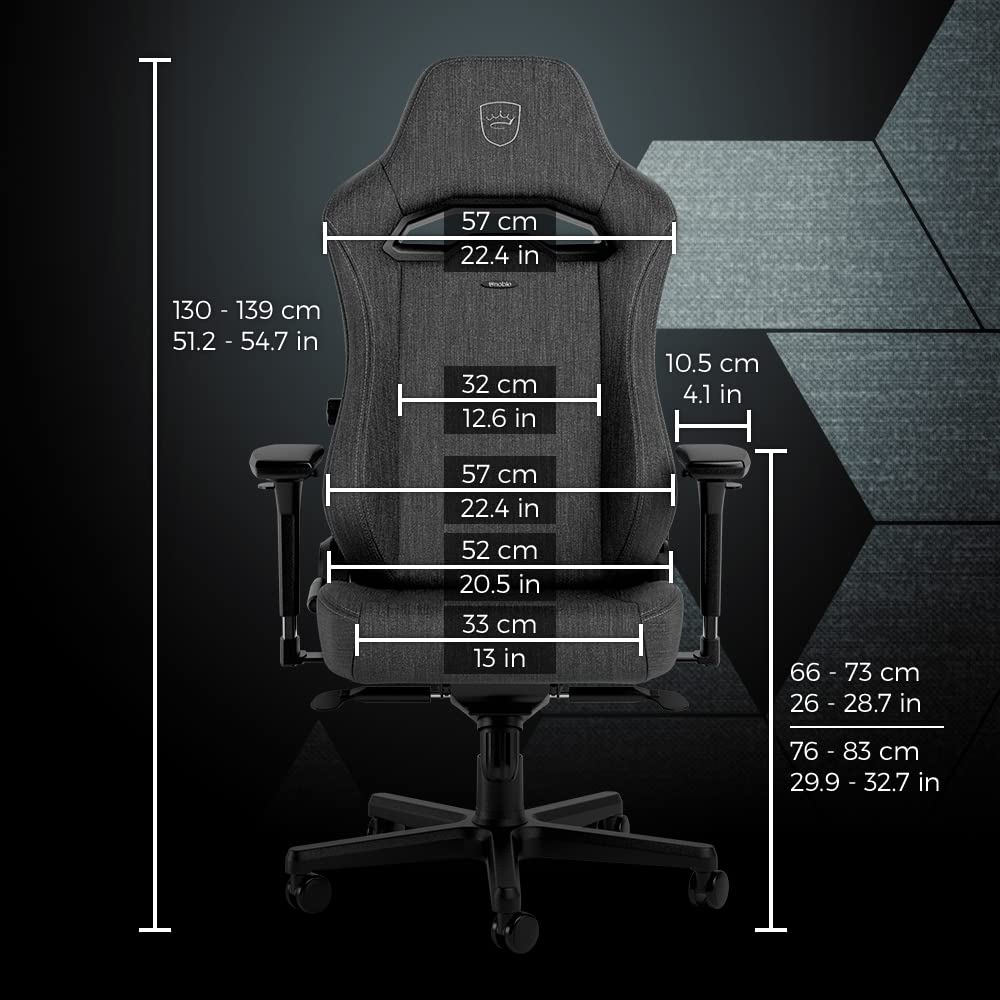 noblechairs HERO ST TX Gaming Chair and Office Chair with Lumbar Support, Anthracite