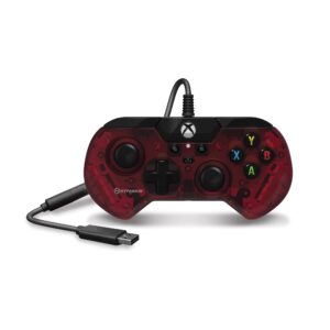 Hyperkin X91 Ice Wired Controller for Xbox Series X | S/Xbox One/Windows 10/11 - Officially Licensed By Xbox (Ruby Red)