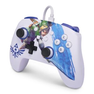 PowerA Enhanced Wired Controller for Nintendo Switch - Master Sword Attack Zelda Link