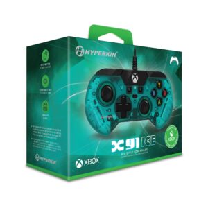 Hyperkin X91 Ice Wired Controller for Xbox Series X | S/Xbox One/Windows 10/11 - Officially Licensed By Xbox (Aqua Green)