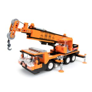 Block Builder Mobile Crane Building Block Set (475pcs) and Construction Tower Crane. Two Building Kits in one Set! Toy Blocks Suitable for Boys and Girls.