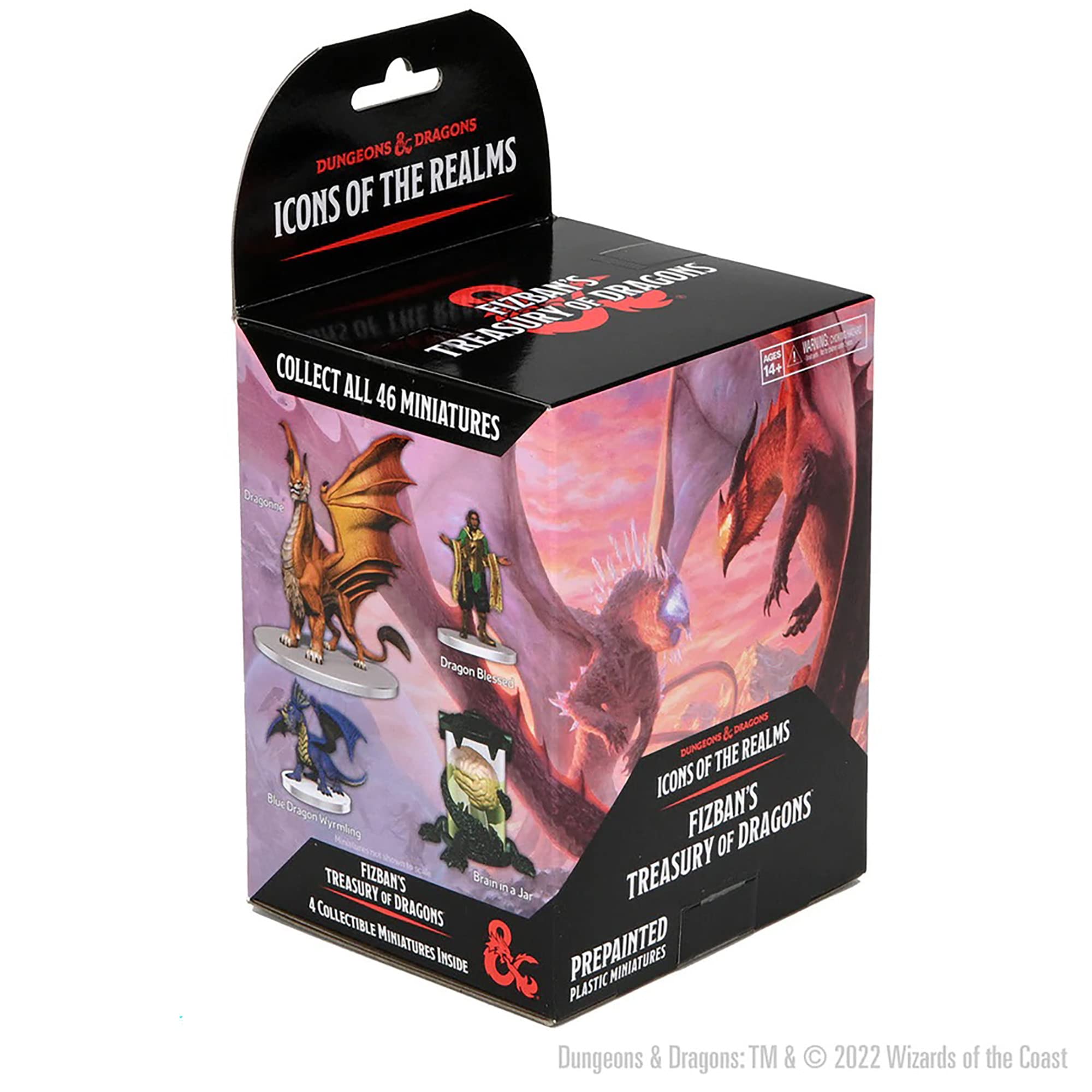 WizKids D&D Icons of The Realms: Fizban's Treasury of Dragons - Booster (Set22) - Contains 4 Miniatures, Pre-Painted, Pre-Assembled, Dungeons & Dragons