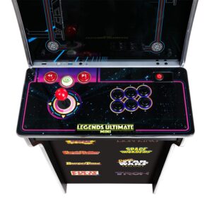 Legends Ultimate Mini, Full Height Arcade Game Machine, Home Arcade, Classic Retro Video Games, 150 Licensed Arcade and Games, Action Fighting Puzzle Sports & More, WiFi, HDMI, Bluetooth