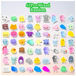 130Pcs Mochi Squishy Toys, Mini Kawaii Squishies Stress Relief Fidget Toys Bulk for Kids Party Favors, Birthday Gifts, Easter Egg Fillers, Valentines Goodie Bags ,Christmas Stocking Stuffers