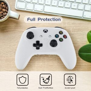 ECHZOVE Xbox Series X/S Controller Silicone Cover Case, Rubber Skin for Xbox Series X/S Controller - Clear