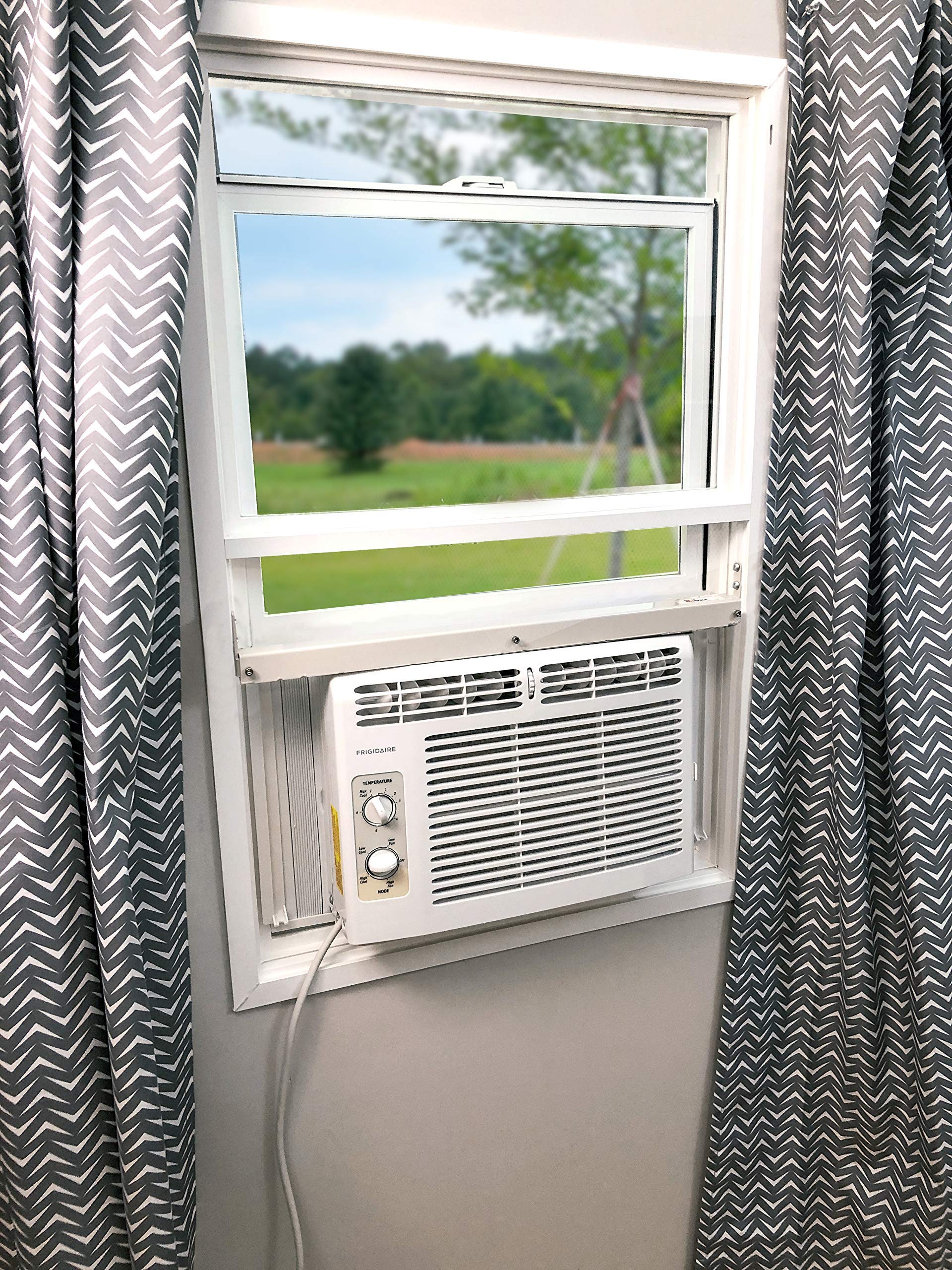 Air Conditioner Support for most window Air Conditioners - Universal AC Window Bracket- Air Conditioner Support - Window Guard and Air Conditioner Support. Fits in most windows.