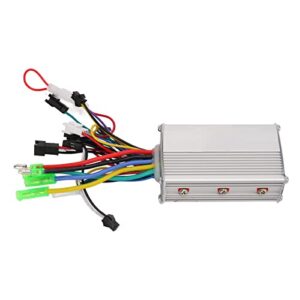 Kadimendium Electric Motor Controller Kit, Easy Install Heat Dissipation Reliable 24/36/48V 350W Motor Controller for Electric