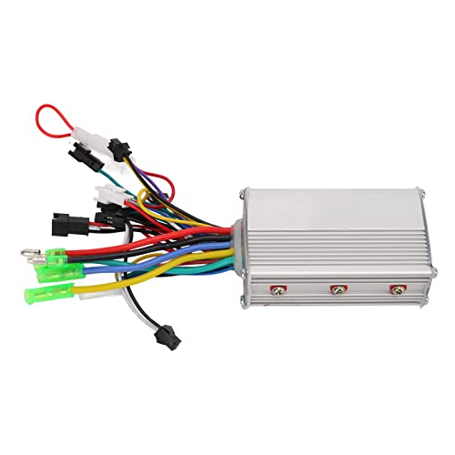 Kadimendium Electric Motor Controller Kit, Easy Install Heat Dissipation Reliable 24/36/48V 350W Motor Controller for Electric