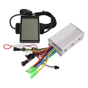 Kadimendium Electric Motor Controller Kit, Easy Install Heat Dissipation Reliable 24/36/48V 350W Motor Controller for Electric