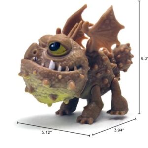 Toysvill Dragons (Set 8 pcs) - Mini Action Figures: Toothless (Night Fury), Deadly Nadder, Gronckle, Hideous Zippleback, Hotburple, Monstrous Nightmare, Terrible Terror