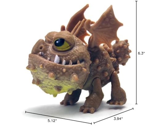 Toysvill Dragons (Set 8 pcs) - Mini Action Figures: Toothless (Night Fury), Deadly Nadder, Gronckle, Hideous Zippleback, Hotburple, Monstrous Nightmare, Terrible Terror