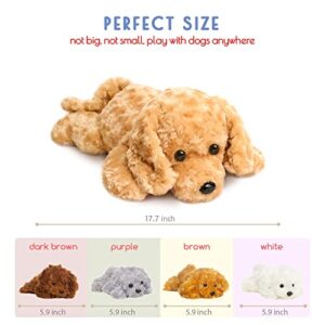 5 Pieces Dog Stuffed Animals for Girls,1 Mommy Dog with 4 Babies,Puppy Stuffed Animals Gifts for Girls 3 4 5 6 7 8 9 Years,Soft Plush Toys for Kids Christmas,Valentine's,Birthday,Children's Day