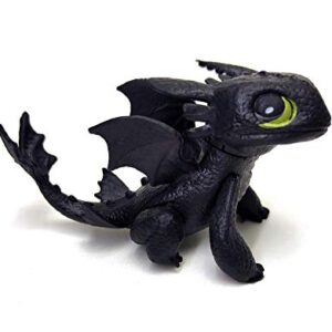 Toysvill Dragons (Set 8 pcs) - Mini Action Figures: Toothless (Night Fury), Deadly Nadder, Gronckle, Hideous Zippleback, Hotburple, Monstrous Nightmare, Terrible Terror