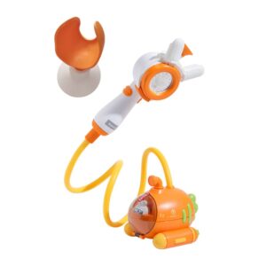 bath toy submarine spray station battery operated water pump with hand shower head cartoon carrot bathtub toy for purple bathroom accessories