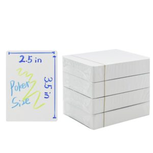 Yuanhe Blank Playing Cards to Write on Poker Size 216PCS Printable Flash Cards for DIY Games