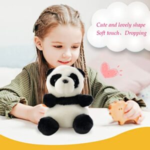 Sew Butiful 8.6" Panda Stuffed Animals Plush, Cute Plushies for Animal Themed Parties Teacher Student Award, Animal Toys for Baby, Boy, Girls, Great for Nursery, Room Decor, Bed (Panda)