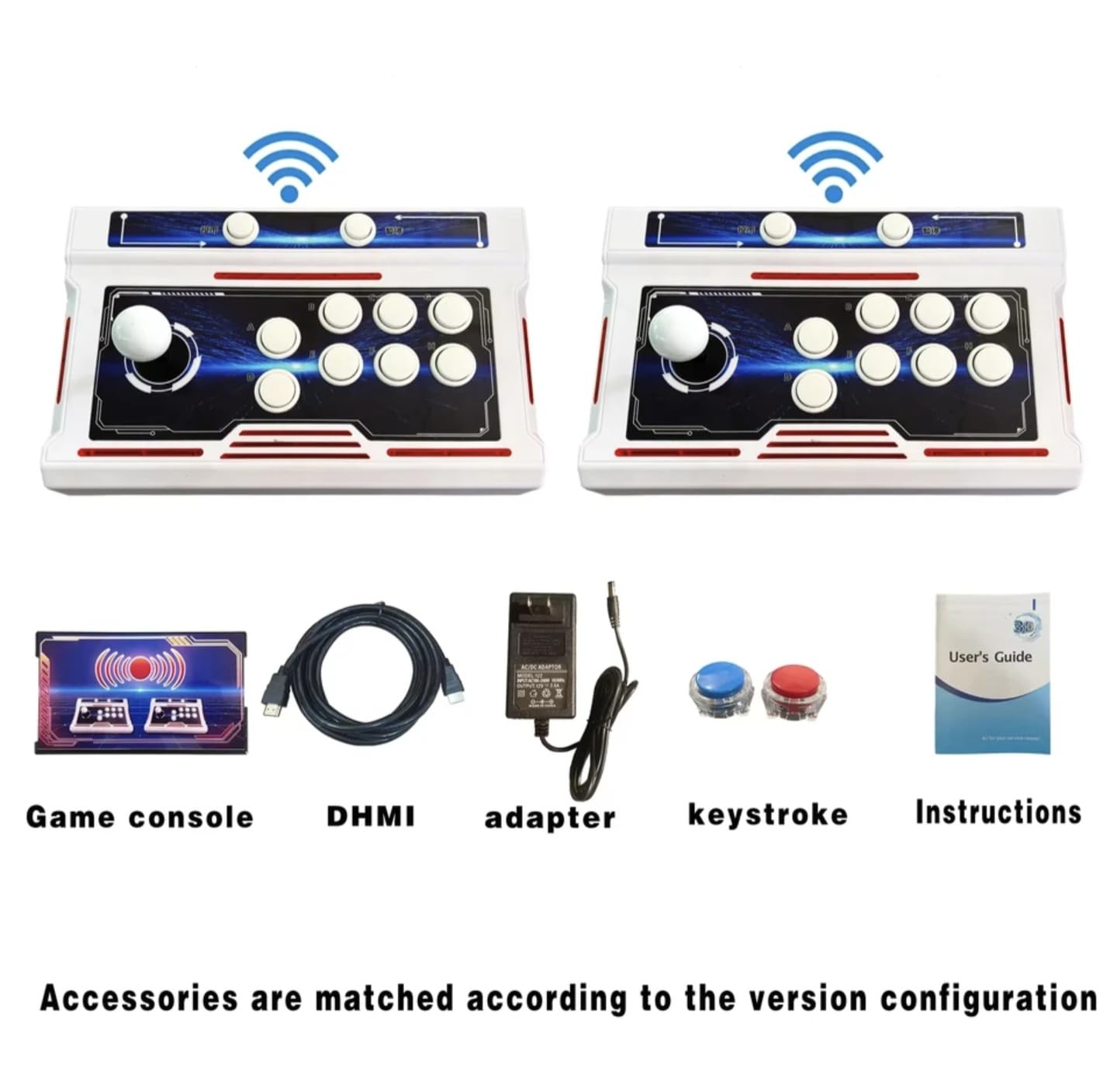 Wireless Pandora Box 50S 26800 in1 Bluetooth 3D Arcade Games Console 1-4 Player