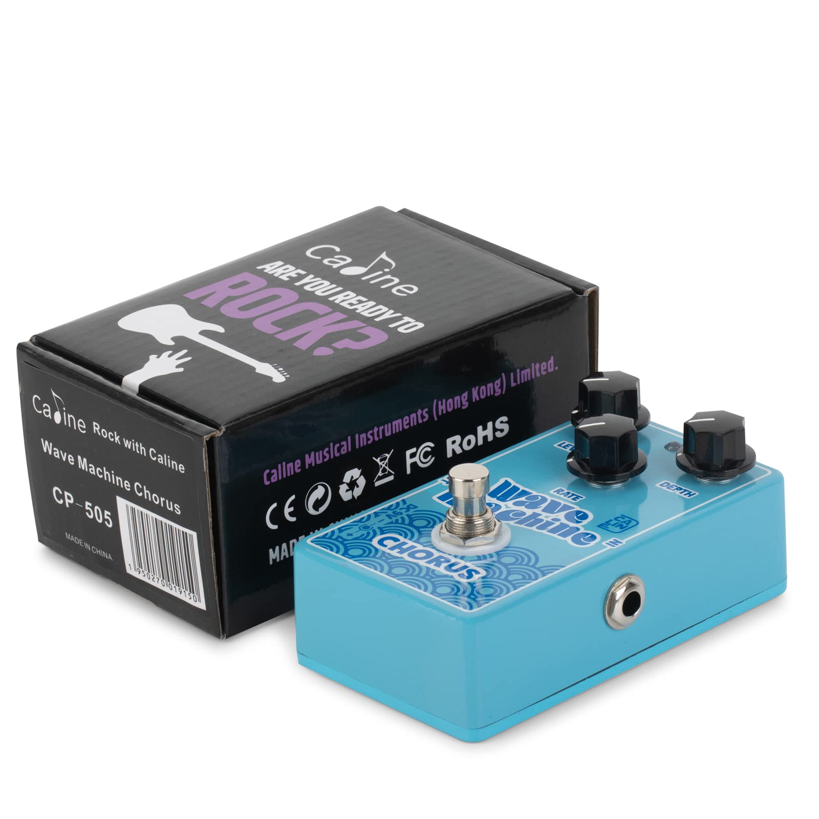 Caline CP-505 Wave Machine Chorus Guitar Effect Pedal True Bypass Aluminum Alloy Casing Blue