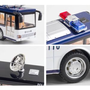 MING ZHEN Toy car Model for Sightseeing Tourist Double Decker Toy Bus City Bus Diecasts Alloy Toy Car Model Sound Light Kids Gift (Color : A1)