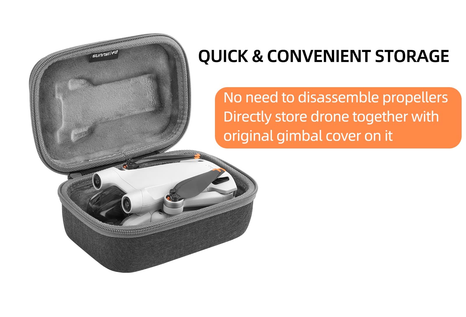 Carrying Case for DJI Mini 3 Pro, Compact Storage Bag Portable Carrying Case Compatible with DJI Mini 3 Pro Drone