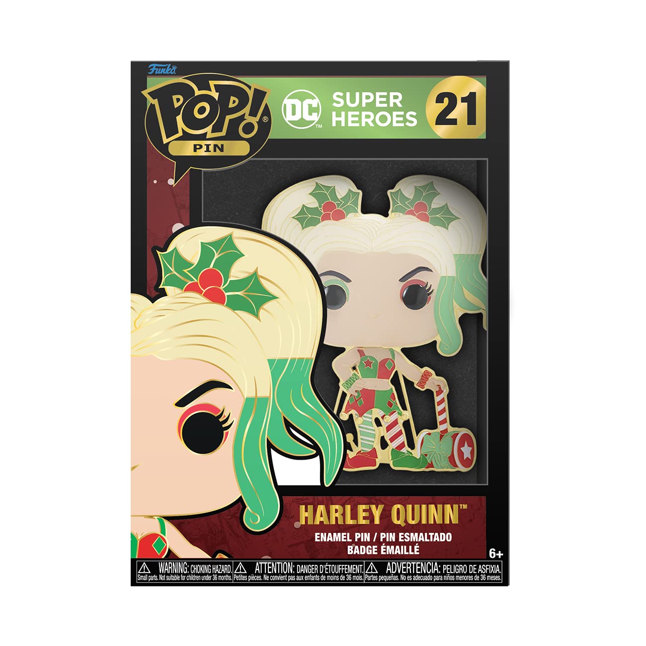 Funko Pop! Pin: DC Super Heroes Holiday - Harley Quinn