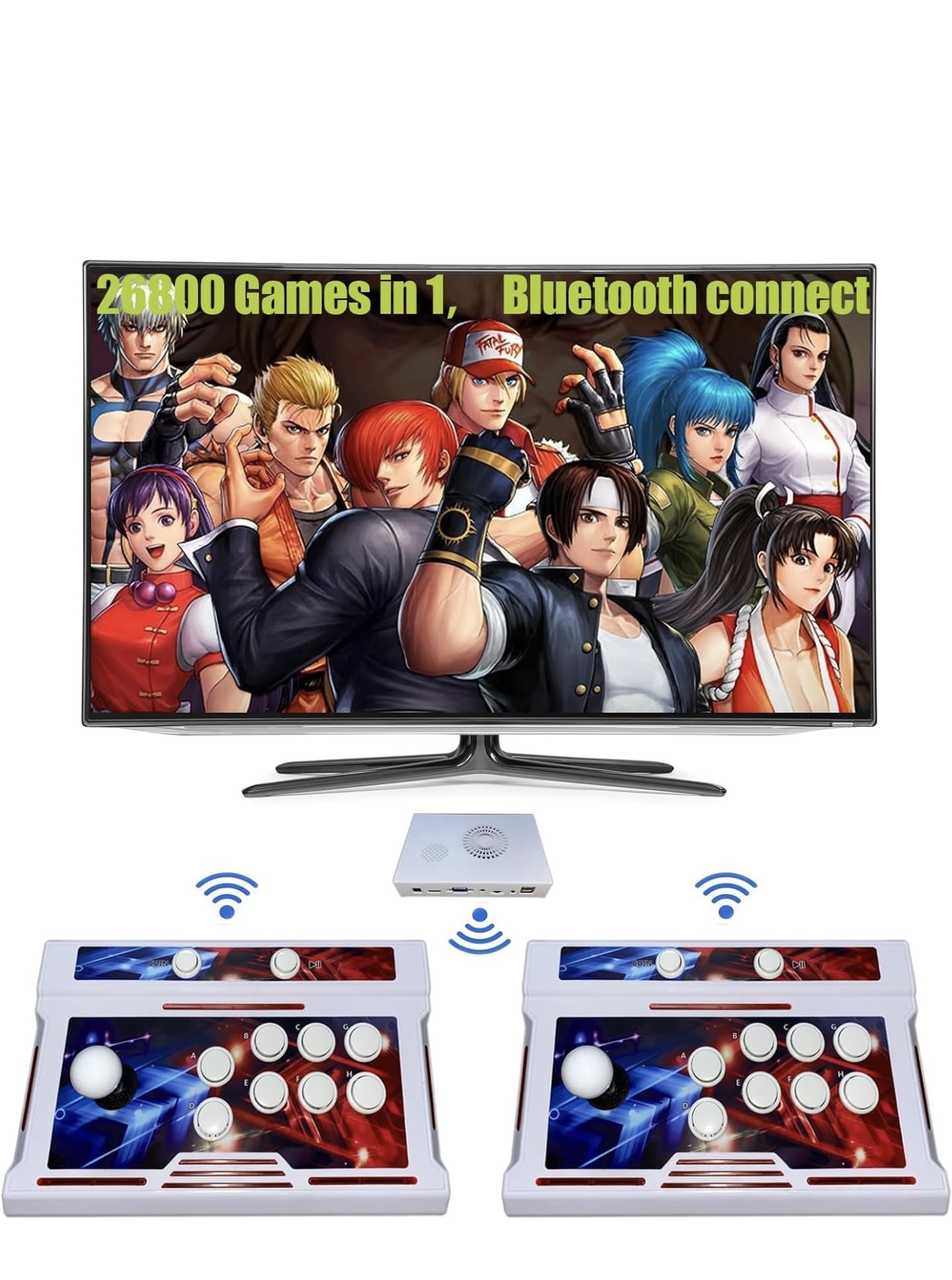 Wireless Pandora Box 50S 26800 in1 Bluetooth 3D Arcade Games Console 1-4 Player