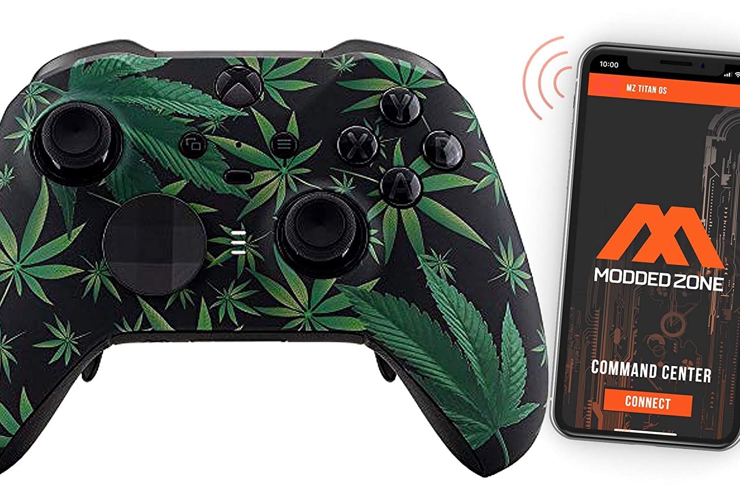 "420 Black" Anti-recoil Smart Rapid Fire Custom Modded Controller Compatible with Xbox One Elite MASTER MOD for All Major Shooter Games