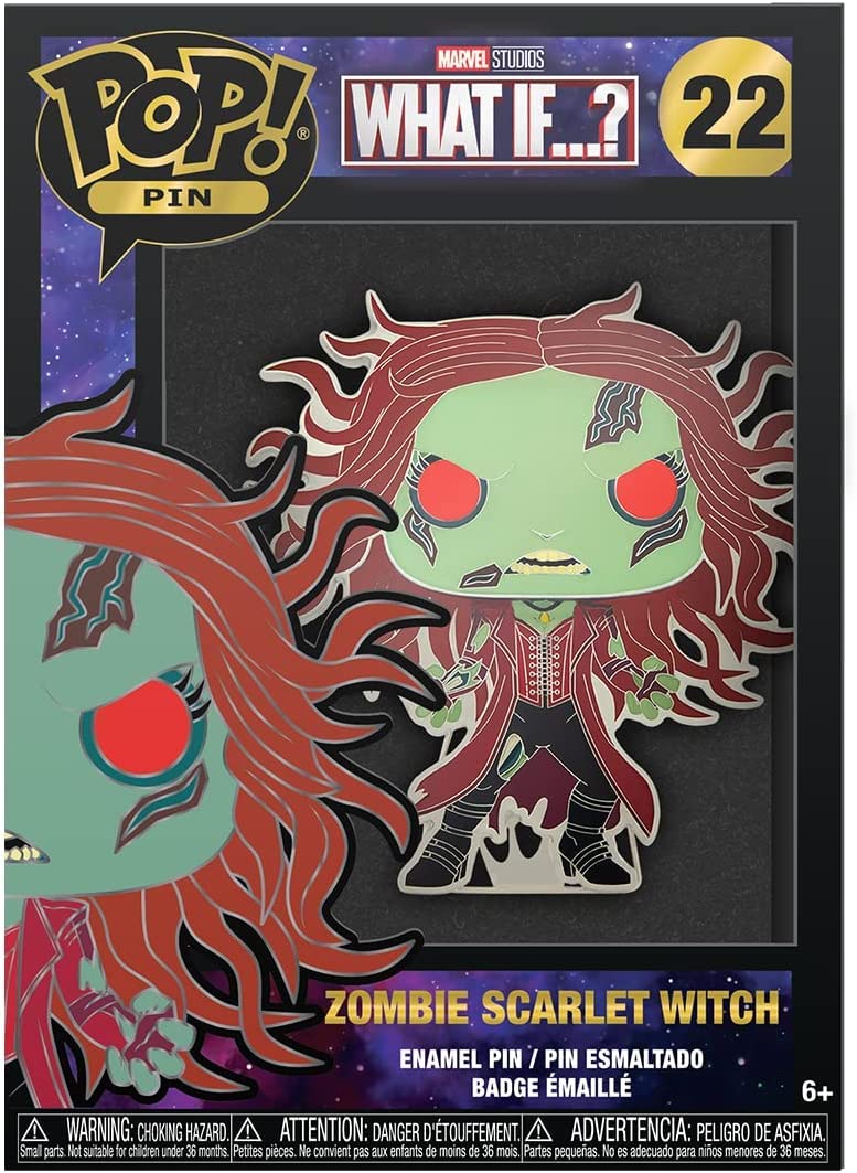 Funko Pop! Pin: Marvel - What If…?, Zombie Scarlet Witch with Chase (Styles May Vary)