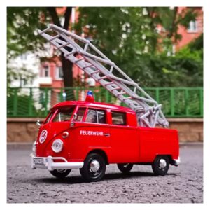 MING ZHEN Toy car Model 1/24 for Volkswagens T1 Alloy Pickup Bus Car Model Diecast Retro School Bus Car Trailer Kids Toy Gift (Color : D4)