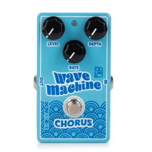 caline cp-505 wave machine chorus guitar effect pedal true bypass aluminum alloy casing blue