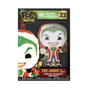 Funko Pop! Pin: DC Super Heroes Holiday - Joker as Santa with Chase (Styles May Vary)