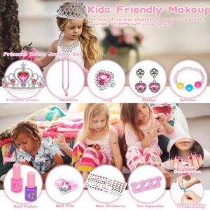 Kids Makeup Kit for Girl - Little Girls Real Make Up Set, Washable Makeup Toy for Toddler , Safe & No Toxic Play Cosmetic for Child Age 4 5 6 7 8 10 12 Years Old, Children Christmas & Birthday Gift