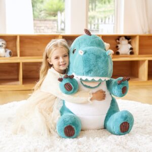 EARTHSOUND Giant Dinosaur Stuffed Animal Plush Toy,Large Jumbo 23" Cute Soft Toys,Big Size Huge Fluffy Plushy Oversized Fat Plushie,Gifts for Kid