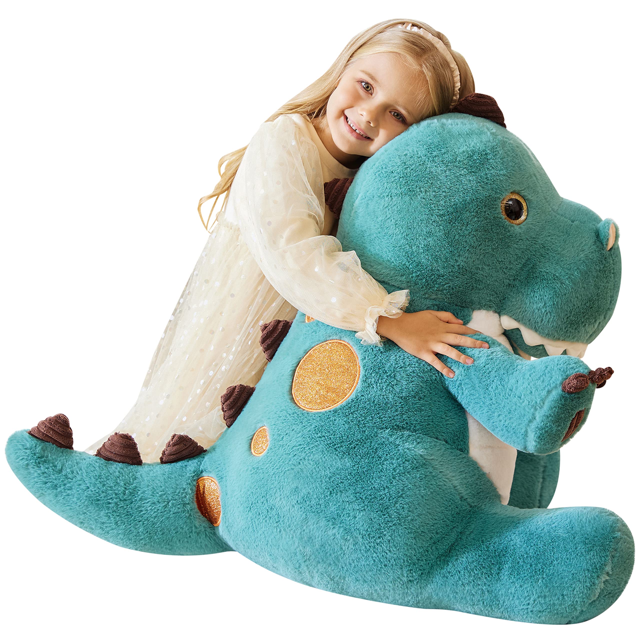 EARTHSOUND Giant Dinosaur Stuffed Animal Plush Toy,Large Jumbo 23" Cute Soft Toys,Big Size Huge Fluffy Plushy Oversized Fat Plushie,Gifts for Kid