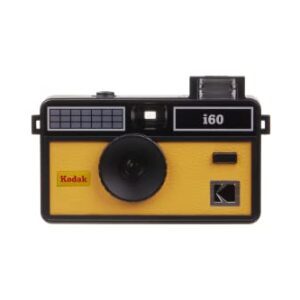 Kodak i60 Reusable 35mm Film Camera - Retro Style, Focus Free, Built in Flash, Press and Pop-up Flash (Yellow)