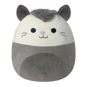 squishmallows 14-inch luanne grey possum - large ultrasoft official kelly toy plush