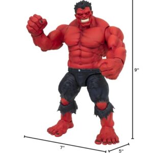 Diamond Select Toys Marvel Select Red Hulk 9-Inch Action Figure (Red)