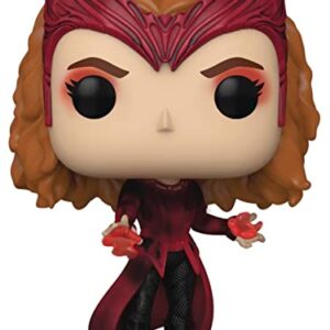 POP Marvel: Doctor Strange Multiverse of Madness - Scarlet Witch Funko Vinyl Figure (Bundled with Compatible Box Protector Case), Multicolor, 3.75 inches