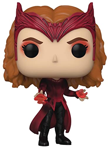 POP Marvel: Doctor Strange Multiverse of Madness - Scarlet Witch Funko Vinyl Figure (Bundled with Compatible Box Protector Case), Multicolor, 3.75 inches